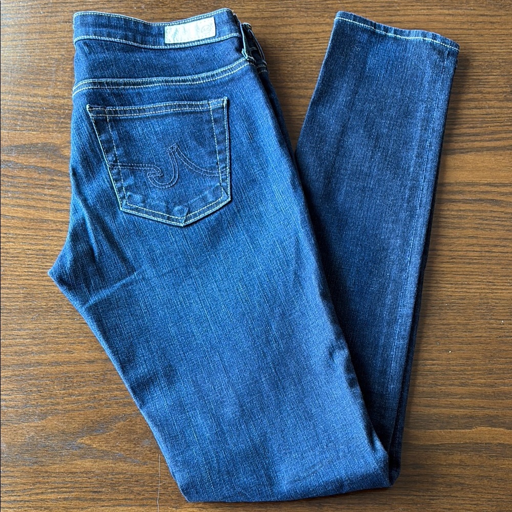 AG Adriano Goldschmied Dark Rinse  Super Skinny Legging Jeans EUC